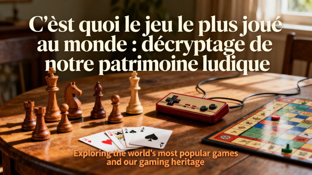 C'est quoi le jeu le plus joué au monde : décryptage de notre patrimoine ludique avec texte