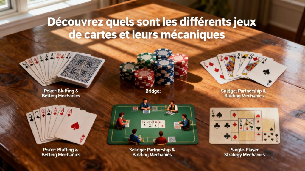 Découvrez quels sont les différents jeux de cartes et leurs mécaniques avec texte