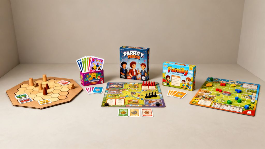 Guide des 5 types de jeux de société les plus populaires sans aucun texte