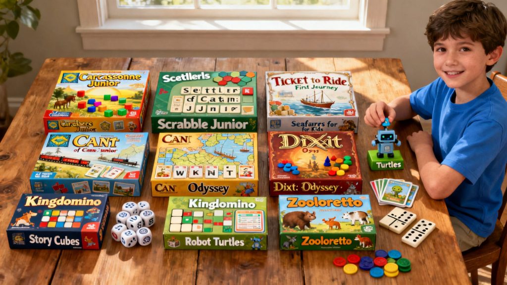 Top 10 des meilleurs jeux de société pour enfants selon leur âge sans aucun texte