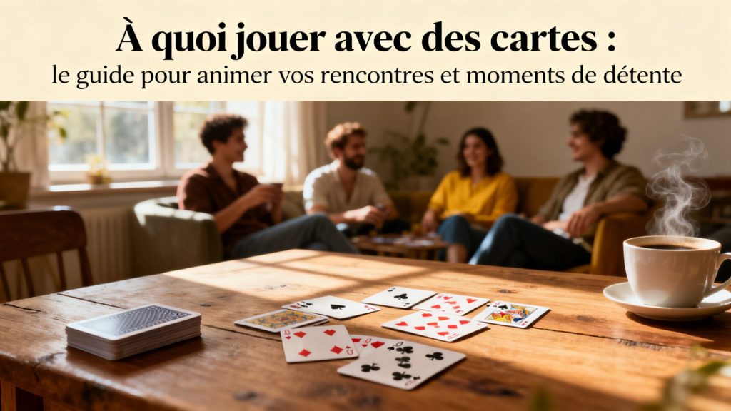 À quoi jouer avec des cartes : le guide pour animer vos rencontres et moments de détente. 
