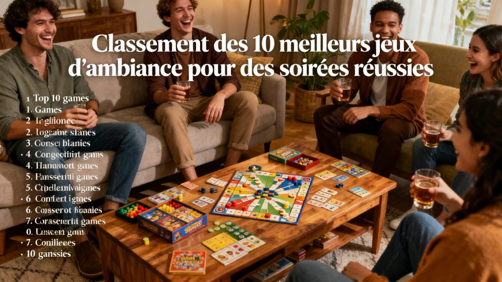Classement des 10 meilleurs jeux d'ambiance pour des soirées réussies avec texte