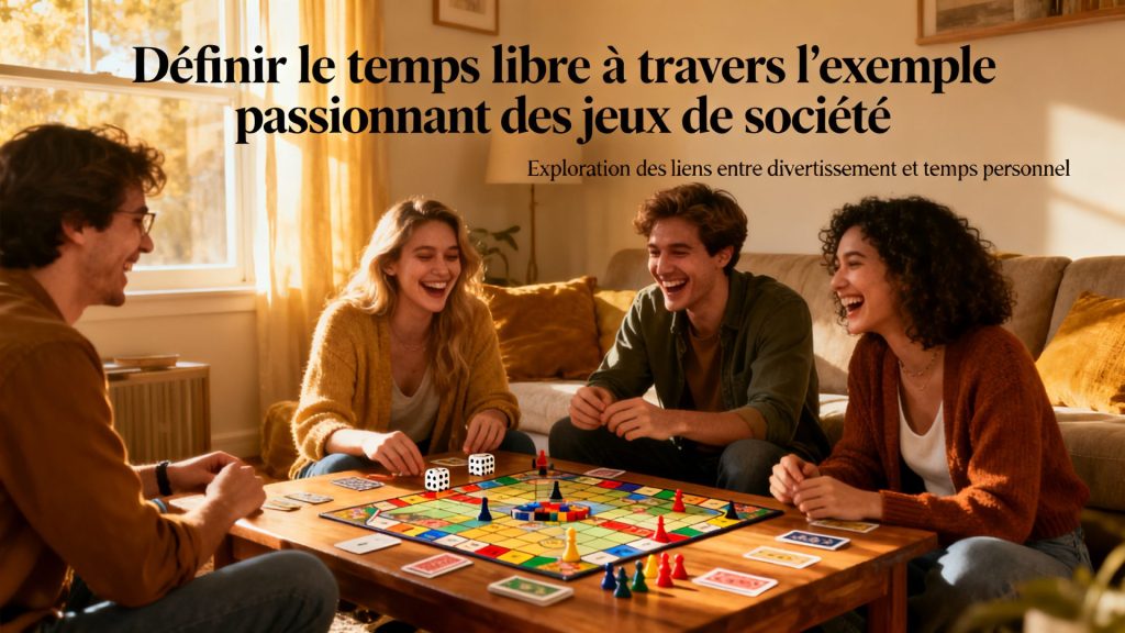 définir le temps libre à travers l'exemple passionnant des jeux de société avec texte