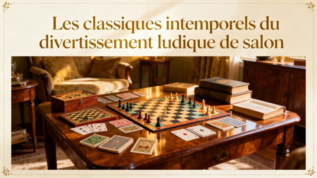 Les classiques intemporels du divertissement ludique de salon avec texte