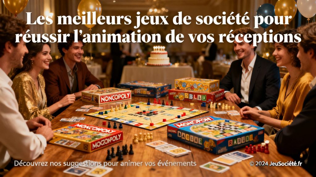 Les meilleurs jeux de société pour réussir l'animation de vos réceptions avec texte