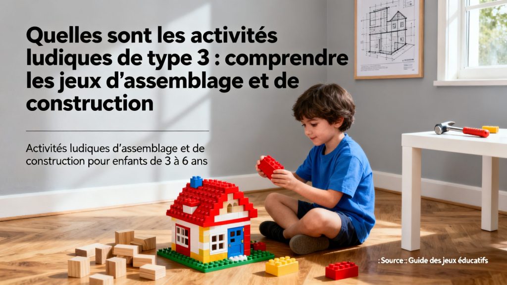Quelles sont les activités ludiques de type 3 : comprendre les jeux d'assemblage et de construction avec texte