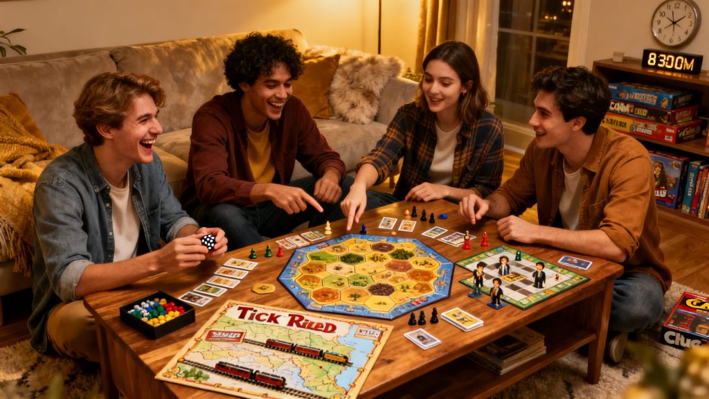 Quels jeux de société choisir pour animer une soirée entre amis sans aucun texte