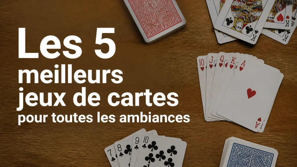 Les 5 meilleurs jeux de cartes pour toutes les ambiances avec texte
