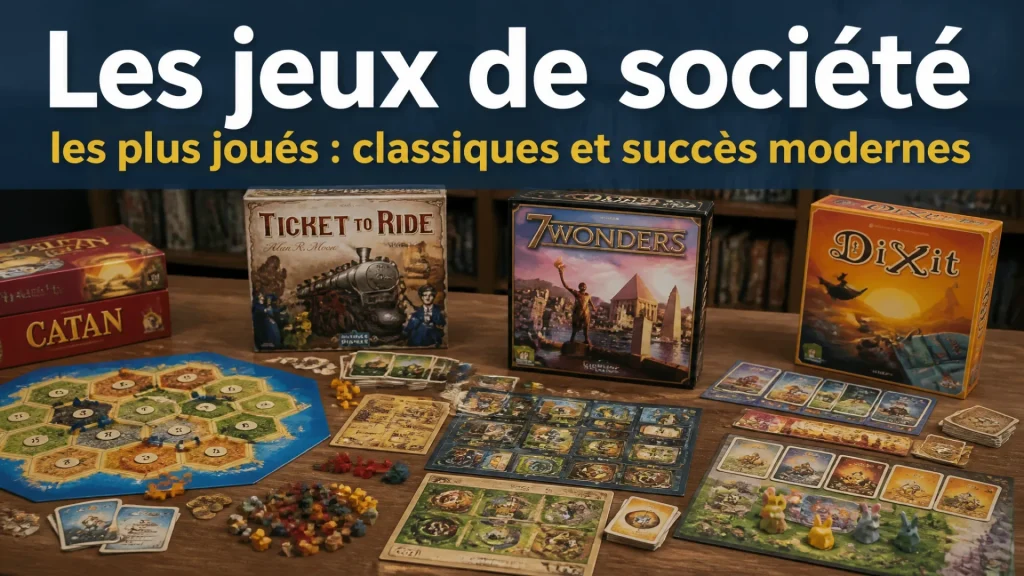 Les jeux de société les plus joués : classiques et succès modernes avec texte