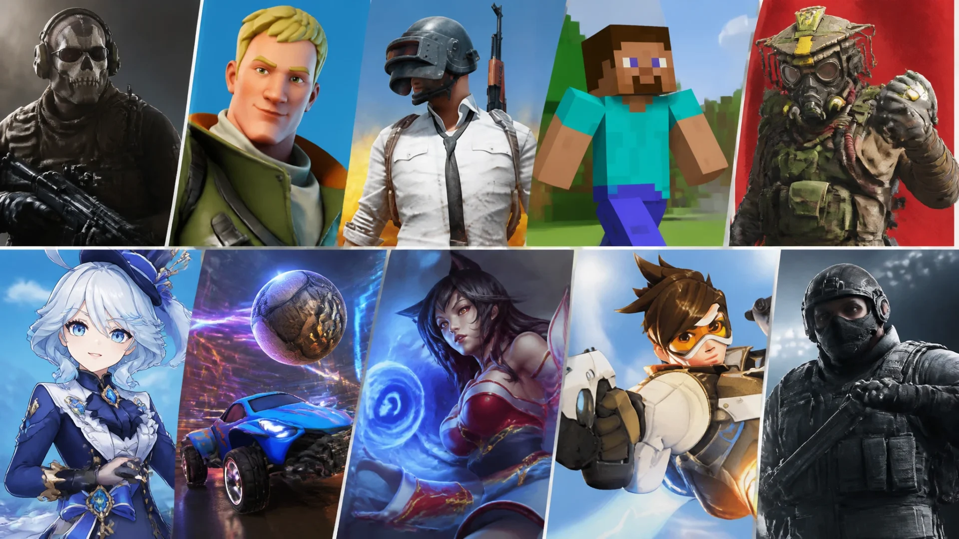Quels sont les 10 jeux les plus joués en ce moment ?