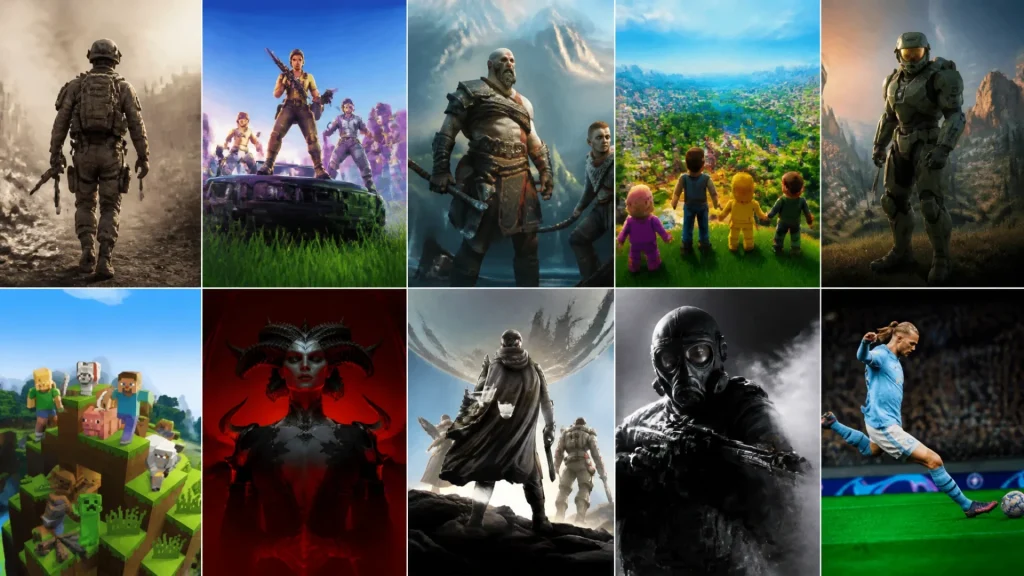 Les 10 jeux les plus joués en ce moment