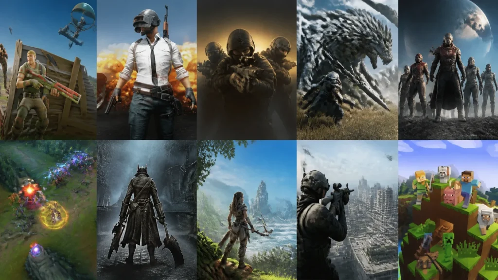 Quels sont les 10 jeux les plus joués en ce moment ?